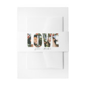 Modern Poppy Red Wedding Uitnodigingen Wikkel (Voorkant Voorbeeld)