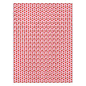 Modern Popular Trendy Red Pink Strawberry Pattern Tafelkleed (Voorkant)