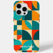 Modern Portuguese Azulejo Tile Pattern iPhone Case (Achterkant)