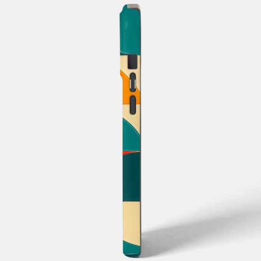 Modern Portuguese Azulejo Tile Pattern iPhone Case (Achterkant / Links)