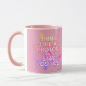 Modern Positive Science Quote Cool Girly Pink Mok (Links)