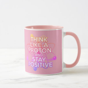 Modern Positive Science Quote Cool Girly Pink Mok