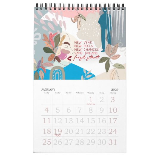 Modern Positive Vibes Motivatie 2022 Kalender (Jan 2026)