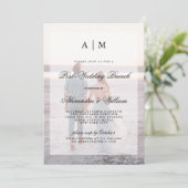 Modern Post Wedding Brunch | Bekleding met foto Kaart (Staand voorkant)