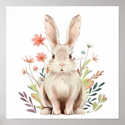 Modern poster art bunny (Voorkant)