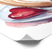 Modern poster art print koffie (Hoek)
