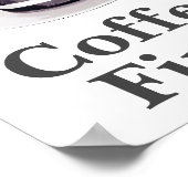 Modern poster art print koffie (Hoek)