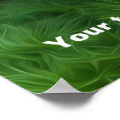 Modern poster met pit-hond op groen gras (Hoek)