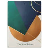 Modern poster minimalistisch met overlappende drie klembord (Achterkant)