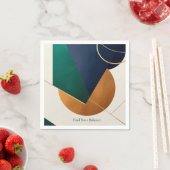 Modern poster minimalistisch met overlappende drie servet (Insitu)