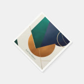 Modern poster minimalistisch met overlappende drie servet (Hoek)