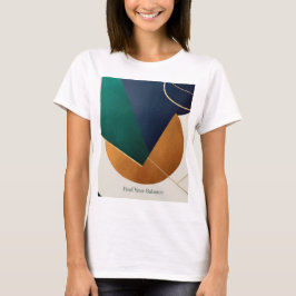 Modern poster minimalistisch met overlappende drie t-shirt