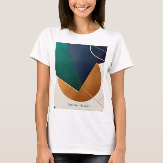 Modern poster minimalistisch met overlappende drie t-shirt (Voorkant)