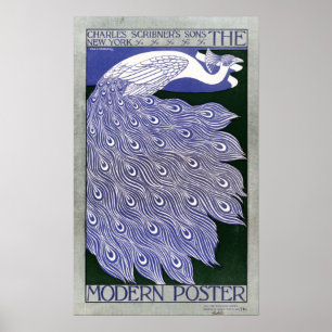 modern Poster Peacock Magazine Hoesje