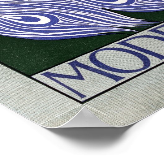  modern Poster Peacock Magazine Hoesje (Hoek)