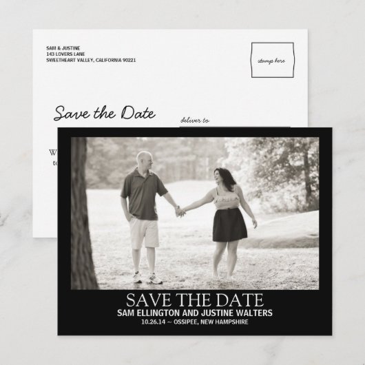 Modern Poster stijl foto Briefkaart (Voorkant / Achterkant)