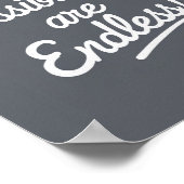 Modern Poster The Possibilities Are Endless - Gray (Hoek)