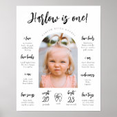 Modern Poster van mijlpaal | Mijlpalen Poster (Voorkant)