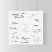 Modern Poster voor het ondertekenen van het weduws