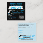 Modern Power House Cleaning Pressure Washing Aanbevelingskaartje (Voorkant / Achterkant)