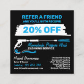 Modern Power House Cleaning Pressure Washing Aanbevelingskaartje (Voorkant)