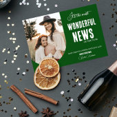 Modern Prachtige nieuwe kerstzwangerschap Kaart