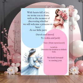 Modern Pregnancy Announcement Card - Bilingual Ara Kaart