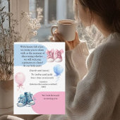 Modern Pregnancy Announcement Card - Bilingual Ara Kaart