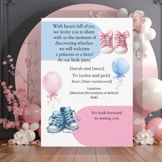 Modern Pregnancy Announcement Card - Bilingual Ara Kaart