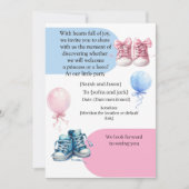 Modern Pregnancy Announcement Card - Bilingual Ara Kaart (Voorkant)