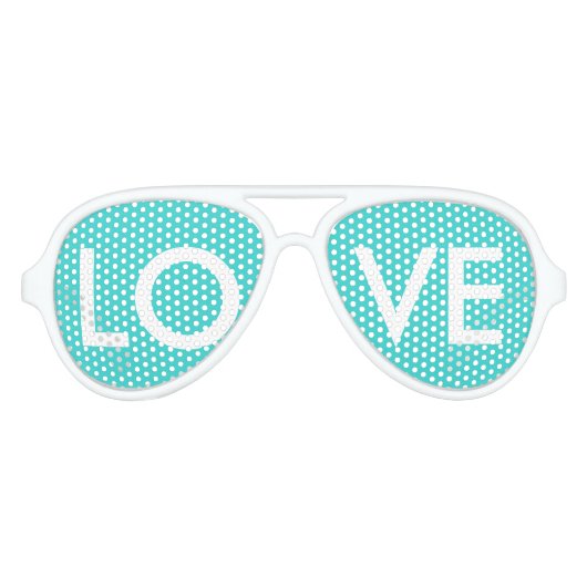 modern preppy girly chic aqua blauwgroen blauwe tu aviator zonnebril (Voorkant)