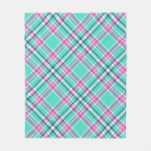Modern  Preppy Girly Chic Tartan Pattern Fleece Deken (Voorkant)