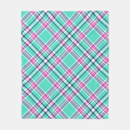 Modern  Preppy Girly Chic Tartan Pattern Fleece Deken