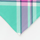 Modern  Preppy Girly Chic Tartan Pattern Fleece Deken (Hoek)