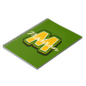 Modern Preppy Monogram Jongens Notitieboek (Linkerzijde)