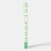 Modern Preppy Plaid Varsity Font Green Lime Case-Mate iPhone Case (Achterkant / Links)