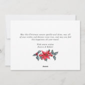 Modern Prettig Kerstmis FOTO Groet Feestdagenkaart (Achterkant)