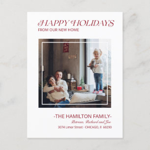 Modern Prettige feestdagen Bewegende Aankondiging 