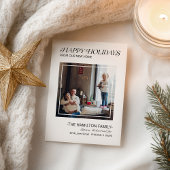 Modern Prettige feestdagen Bewegende Aankondiging