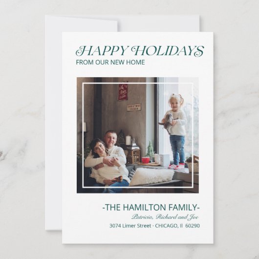 Modern Prettige feestdagen Bewegende Aankondiging (Voorkant)