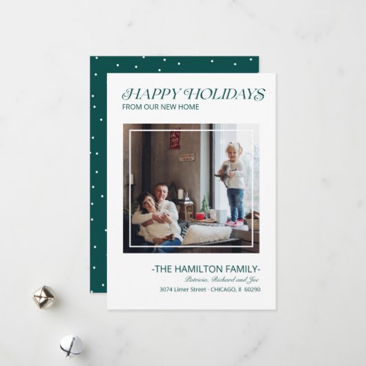 Modern Prettige feestdagen Bewegende Aankondiging (Voorkant / Achterkant in situ)