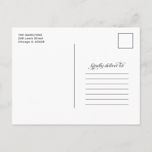 Modern Prettige feestdagen Bewegende Aankondiging (Achterkant)