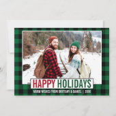 Modern Prettige feestdagen Foto Green Play Feestdagenkaart (Voorkant)