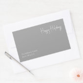 Modern Prettige feestdagen | Gift Label Zilver Fam (Envelop)