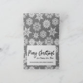 Modern Prettige feestdagen script 1 Kerstfotokerst (Binnen)