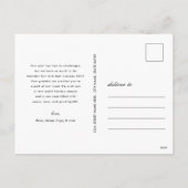 Modern Prettige feestdagen Vette Floral Familienaa (Achterkant)