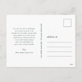 Modern Prettige feestdagen Vette Floral Familienaa (Achterkant)