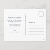 Modern Prettige feestdagen Vette Floral Familienaa (Achterkant)