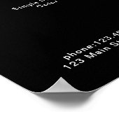 Modern, price list Poster (Hoek)
