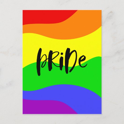 Modern Pride Rainbow Briefkaart (Voorkant)
